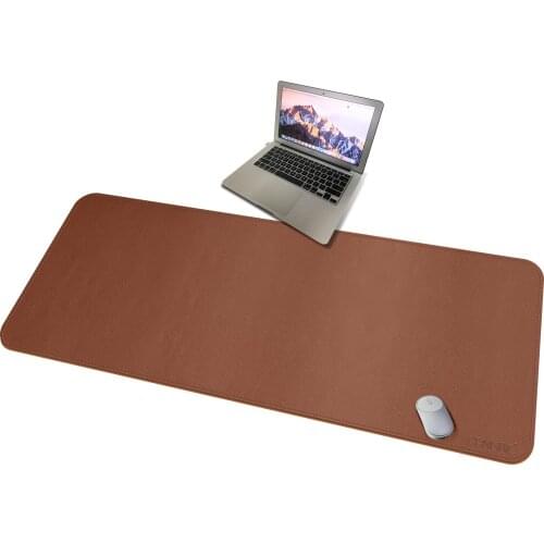Large Desk Pad Protector Office Desk Mat Desk Pad for Keyboard and Mouse Gaming Leather Desk Pad, Mouse Pad, Non-slip