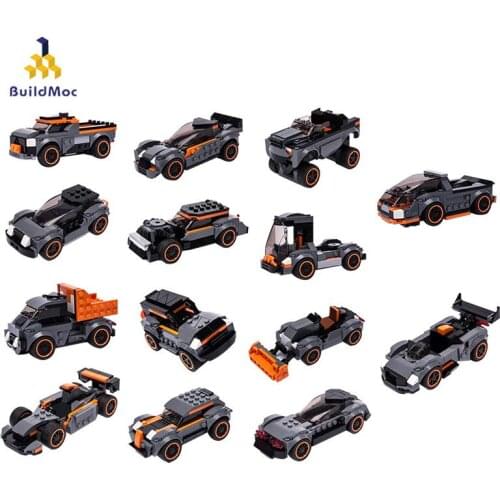 Buildmoc Technical Series Car Super Racing City Competition Modular Truck Building Block Model Children Toy Birthday Gift