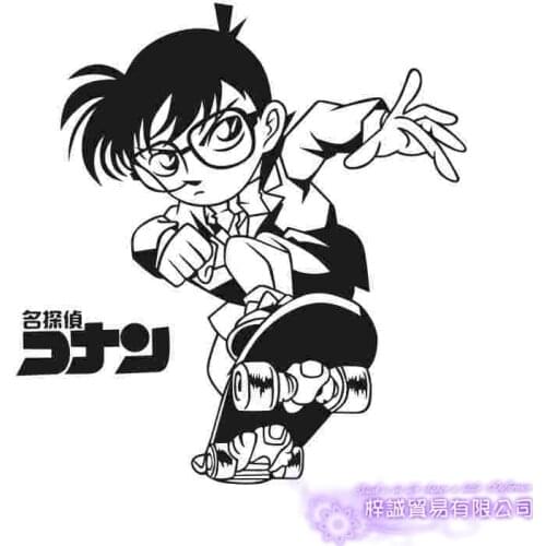 Detective Conan Sticker Anime Cartoon Car Decal Sticker Vinyl Wall Stickers Decor Home Decoration