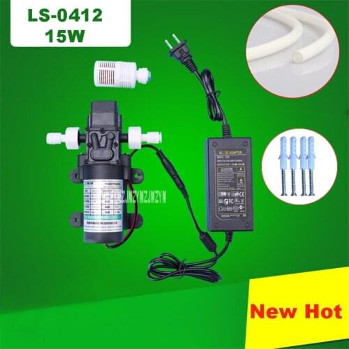 LS-0412 Electric Diaphragm Pump Small Water Pump Self-Priming Pump Booster Pump Automatic Start And Stop 12V 1.2A 15W 2.0L / min