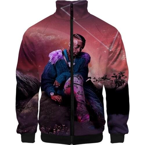 Hiphop Rapper Singer LIL UZI VERT 3D Baseball Jacket Men Women Harajuku Hip Hop Hoodies Casual Stand Collar Zipper Sweatshirt