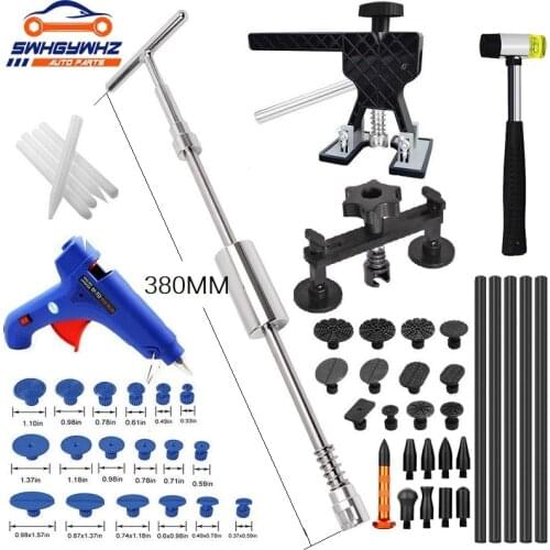 Car Repair Tools Dent Puller Set Dent Removal Tool with Slide Hammer for Auto Dent Door Ding Hail Dent Remover