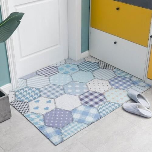 Europe Home Doormat Carpet Anti-slip Dust Removal PVC Silk Loop Doormat Living Room Bathroom Bedroom Hallway Entrance Mat Carpet