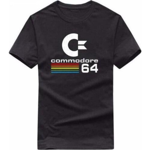 Summer Mens T-Shirt 2021 Verano Commodore 64 Camisetas C64 SID Amiga Retro 8-bit Diseo O-Neck Short Sleeve Clothing XXL