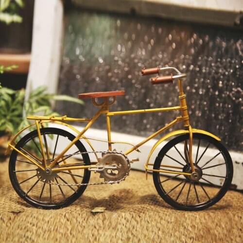 Retro bike model Iron Crafts Home Personalized bike model Decorative Creative Technology Gifts