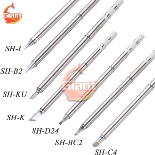 SH72 Series Soldering Iron Tips Low Temperature Fast Heating SH-B2 BC2 C4 D24 K I Ku Heater Solder Bit Chisel Replacement Head