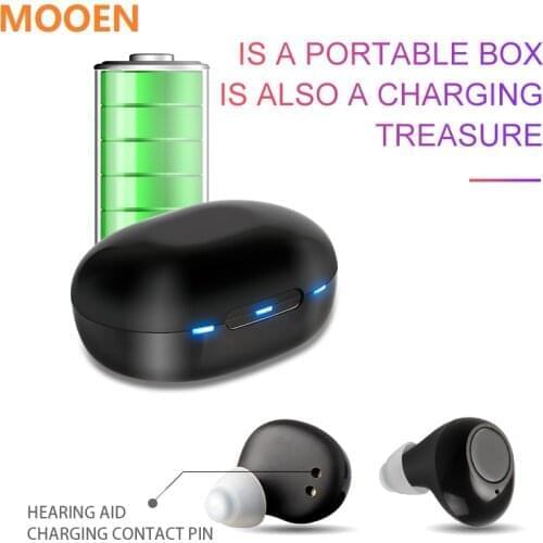 2021 new best Hearing Aid Rechargeable MINI Invisible Digital Hearing Aids Elder Free DropShip In The Ear Sound Amplifier