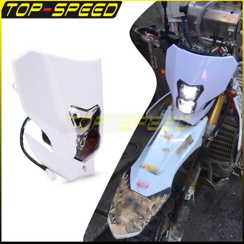 Motorcycle Supermoto Dirt Bike Headlight H7 Front Light E13 Emark For Honda CRF250 CRF450 CRF150 CRF230 F R X CR XR 125 250 110