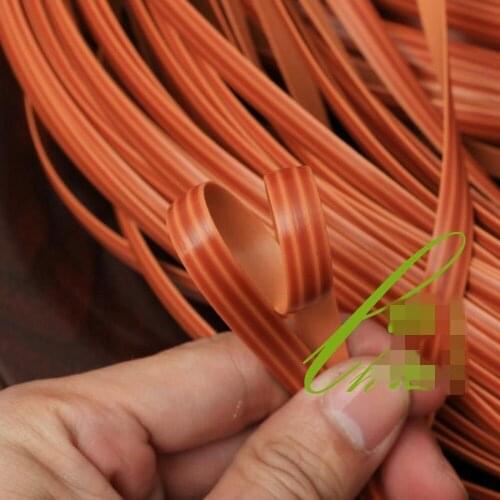 500G 70M Yellow Color Flat Synthetic Rattan Weaving Material 8MM Wide Plastic Rattan For Knit And Repair Chair Table