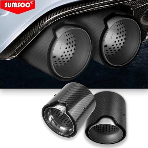 Genuine SUMSOO Glossy /Matte Carbon Fiber Exhaust tip Auspuffspitze for BMW M2 M3 M4 M135i M235i M140i M240i M335i M340i M435i
