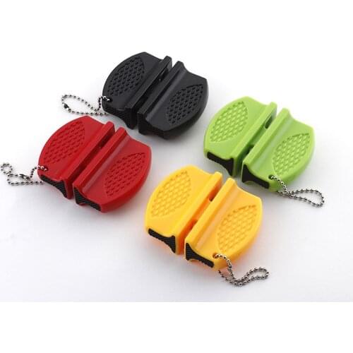 Butterfly shaped mini knife sharpener outdoor camping portable knife sharpening tool Convenient to grind all kinds of knives