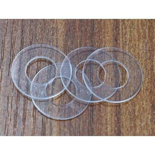 180pcs PVC washer gasket transparent washers clear ring gaskets flat cushion mat pad 4mm inside diamet