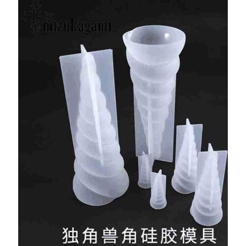 1pcs Transparent Silicone Mould Silica Gel Mold For Unicorn Corner For DIY Fashion Jewelry Making Finding Accessories