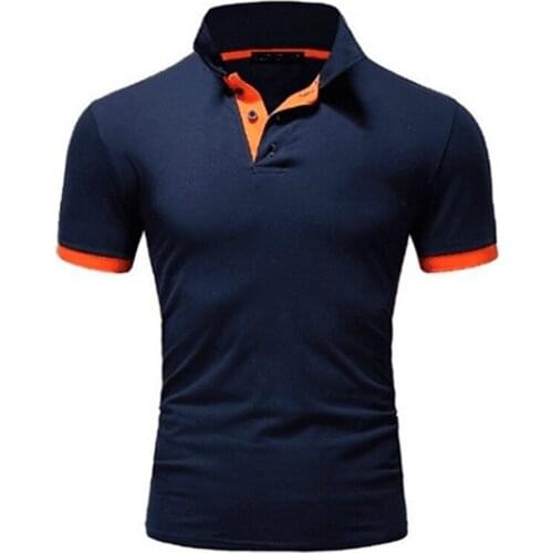 Summer short Sleeve Polo Shirt men fashion polo shirts casual Slim Solid color business mens polo shirts mens clothing