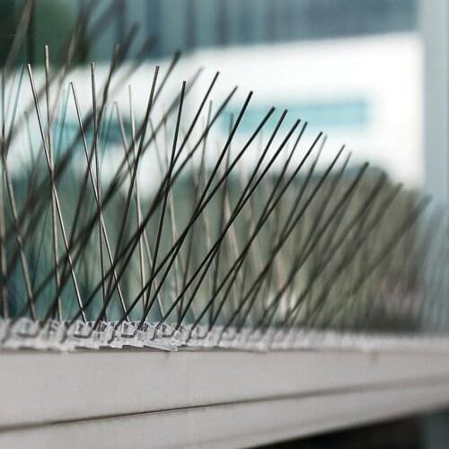 A Pair 25cm Stainless Steel Bird Repellent Spikes Eco-friendly Anti Pigeon Nail Bird Deterrent Tool for Pigeons Owl Small Birds