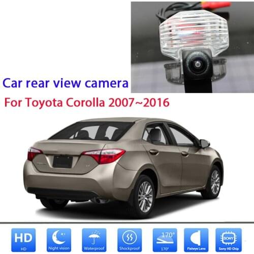 Rear Camera For Toyota Corolla 2007 2008 2009 2010 2011 2012 2013 2014 2015 2016 CCD Full HD Night Vision license plate camera