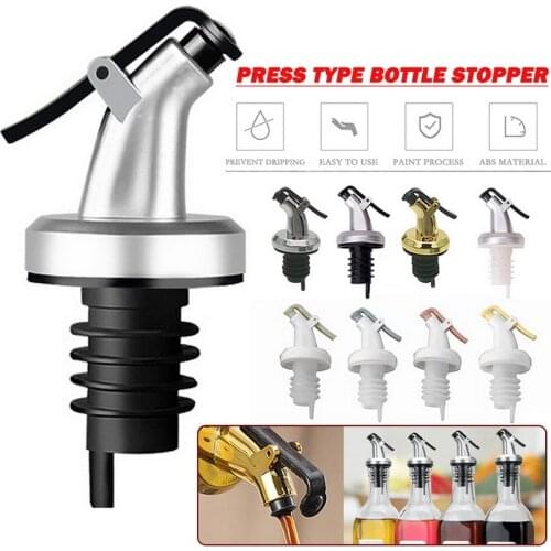1/3 PCS Rubber Leakproof Sealing Cork Stopper Kitchen Gadget Wine Pourers Kitchen Oil Bottle Stopper Sprayer Liquor Dispenser