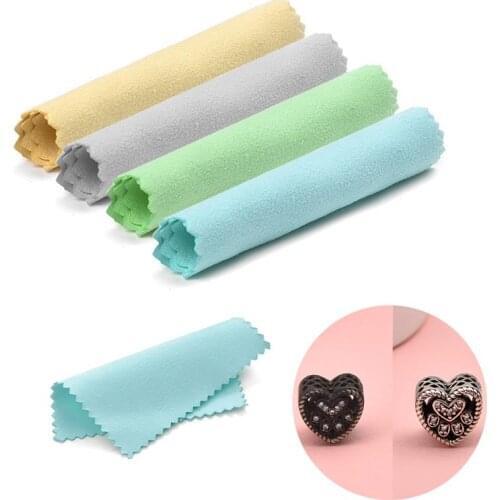 10/50 pcs 8x8cm Polishing Cloth Set Jewelry Cleaning Cloths For Silver,Gold,Brass & Most Other Metals Keep Jewelry Shining Tools