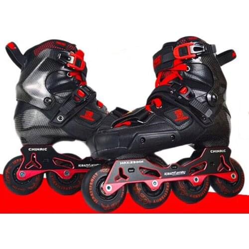 2020 Crazy Carbon Fiber Professional Slalom Inline Skates Adult Roller Free Skating Shoes Sliding Patines Similar With SEBA IGOR