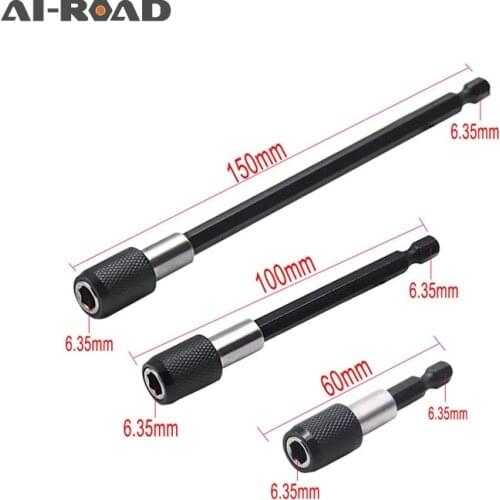 3Pcs/set 60/100/150mm Multifunctional Screwdriver Extension Bit 1/4" Hex Holder Tool Single Quick Release
