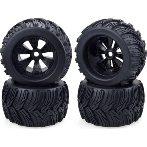 4Pcs 170mm Wheel Rim and Tires for 1/8 Truck Traxxas E-MAXX E-Revo HSP HPI ZD Racing RC Car Accessories