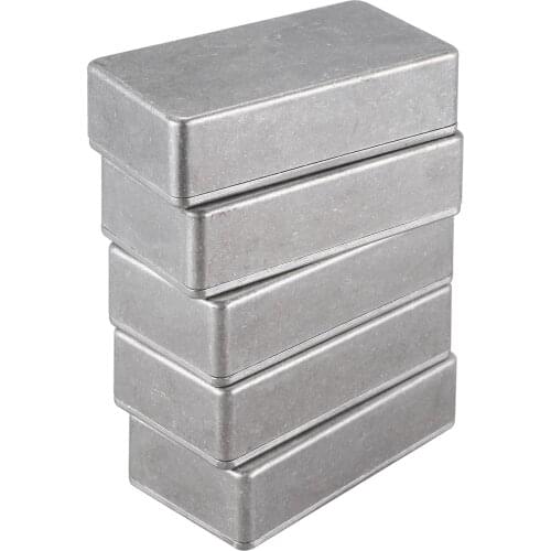 5 Pcs Guitar Effects Pedal Aluminum Stomp Box Enclosure for DIY Guitar Pedal Kit 1590B