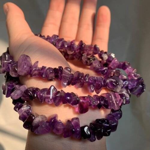 8-12mm chip shape natural amethyst stone beads natural stone beads DIY loose beads for jewelry making strand 80cm wholesale
