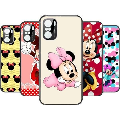 Minnie Mouse and Mickey Phone Case For xiaomi redmi POCO F1 F2 F3 X3 Pro M3 9C 10T Lite NFC Black Cover Silicone Back Prett mi 1