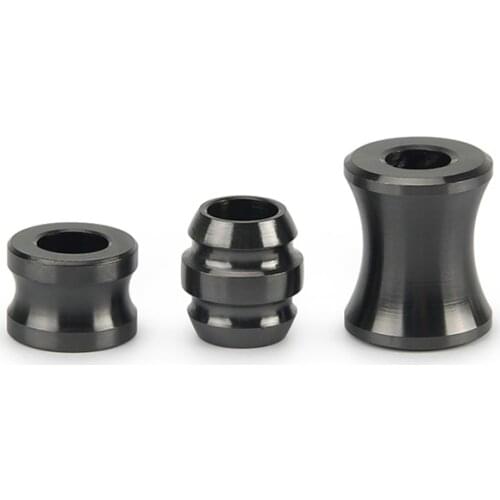 Black Titanium Alloy Knife Beads Key Chain Pendant Paracord Umbrella Rope DIY Paracord Bead Accessories