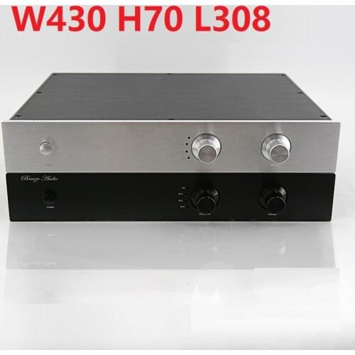 DIY Box Amplifier Chassis Housing Case Shell Enclosure Home Audio All Aluminum 4307 Pre-level Chassis