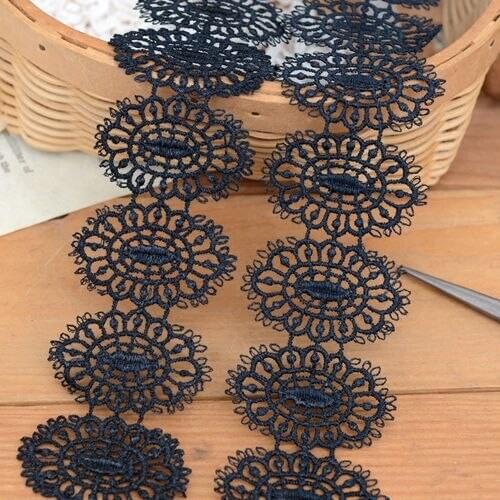 Lace accessories Black water soluble lace restoring ancient ways is 4.2 cm wide H4201