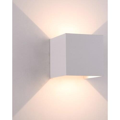 Square Modern Wall Lights Creative Light Angle Adjustable LED Wall Lamp Bedroom Staircase Lighting Waterfool Sconce Lamps