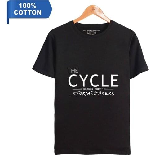 The Cycle Summer new hot sale cotton 100% pure cotton short-sleeved T-shirt loose and casual letter printing Mens T-shirts tops