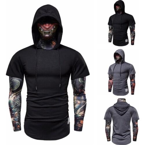 LOMEMOL Men's T-shirts With A Hood
