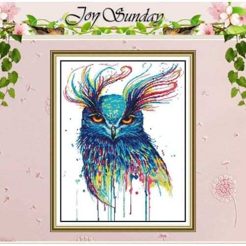 Colorful eagle animals Counted Cross Stitch 11CT Printed 14CT Cross Stitch Sets Chinese Cross-stitch Kits Embroidery Needlework