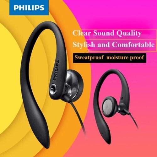 Original PHILIPS SHS3305 earphone headsets ear Hanging Type Headphones Sports Support smartphones For huawei Xiaomi
