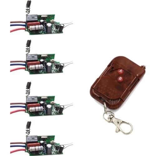 Wireless Remote and Manual Control Switch for LED Lamp Light AC220V Relay Receiver & Transmitter 315Mhz/433Mhz
