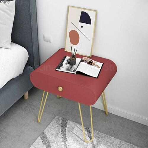 Light Luxury Nightstand Bedside Table Simple Sofa Side Cabinet Apartment Hotel Bedside Small Storage Storage Cabinet L