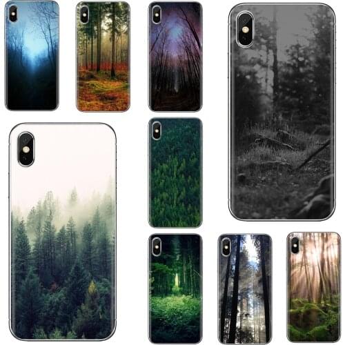 For Huawei P7 P8 P9 P10 P20 P30 P40 Lite Plus Pro 2015 2016 2017 Mini Loving Silicone Phone Case Forest & Tree Wallpaper