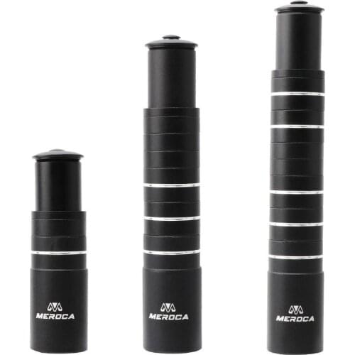 Bike Handlebar Fork Stem Riser Rise Up Extender Extension Heads Up Black Bicycle Adaptor MTB Mountain Cycling Part