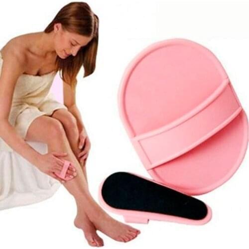 Women Face Lip Leg Arm Easy Smooth Pads Useful Adhensive Hair Skin Exfoliator Painless Removal Tool