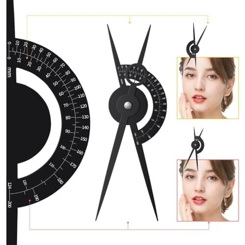1pcs Microblading Eyebrow Golden Ratio Ruler Stainless Steel for Tattoo Eyebrow Measure Balance Tools PMU Accessories Supplies