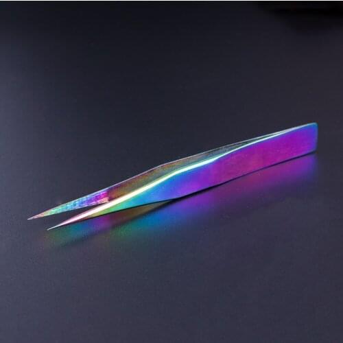 1PC Stainless Steel Tweezers Volume Eyelashes Extensions Eyebrow Tweezers Curved Straight Nail Clipper Nipper Makeup Tools FT317