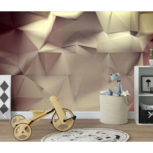 3D Abstract Geometric Wallpaper Mural Printed Photo Wall Mural Wall Decor Painting Bedroom Contact Paper papier peint mural 3d