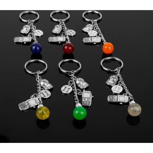 Stranger Things Key Ring Christmas tree lights Bulb Pendant Keychain Women Men Keyholder Funny Key Chains chaveiro