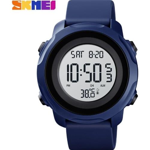 SKMEI Men Digital Sport Watches 50M Waterproof Electronic Clock Luxury Brand Male Wristwatch Montre Homme 1682