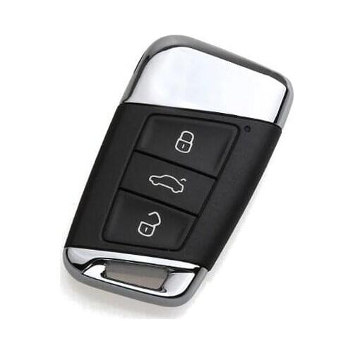 3 Button Smart Remote Key Shell Case For VW VOLKSWAGEN MAGOTAN B8 CC MQB with Emergency Insert Spare machine Key Blank