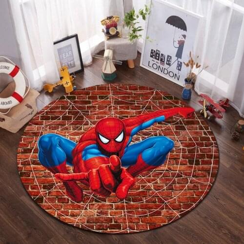 Disney Cartoon Baby Play Mat 100x100cm Round Rug Kids Game Carpet Bedroom Living Room Kids Room Rug for Boy
