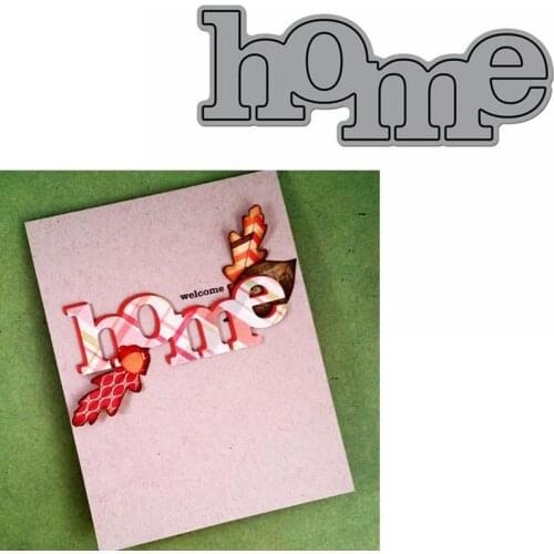 Home Word Die Cuts For Card Making Home Word dies scrapbooking 2020