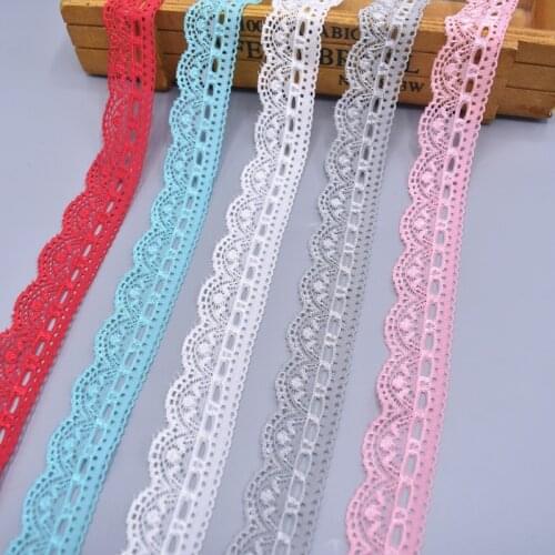Elastic Lace Ribbon Tape Lace for Craft Stretch Trim Embroidered Underwear Handicraft Accessories African Lace Fabric for Sewing